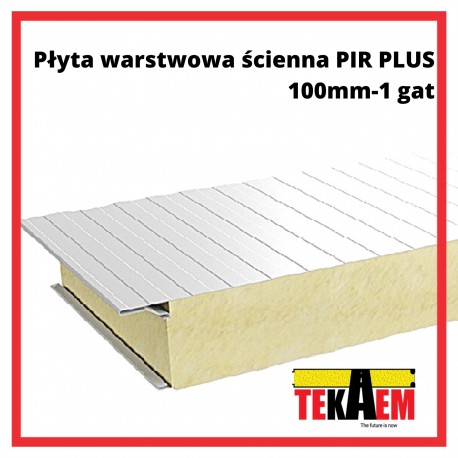 Płyty Warstwowe PIR ścienne PLUS 100mm 1gat 