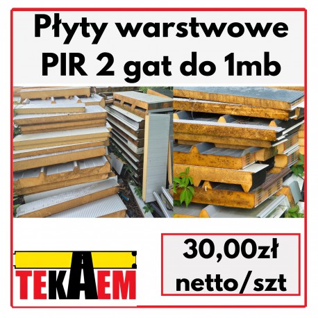 Płyty Warstwowe PIR dach 2gat