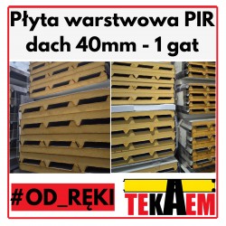 Płyty Warstwowe dachowe PIR 40 mm