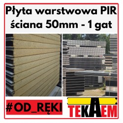 Płyty Warstwowe PIR ścienne 50mm 1gat Biala