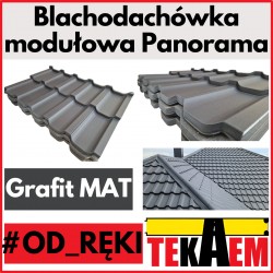 Blachodachówka modułowa Panorama Grafit Mat 1gat